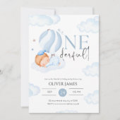 Mr Onederful jongen 1e verjaardag Kaart (Voorkant)