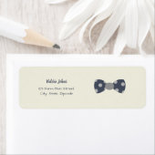 Mr. Onederful marine en grijs boog stropdas Etiket (Insitu)