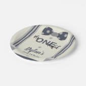 Mr. Onederful marine en grijs boog stropdas Papieren Bordje (Gekanteld)