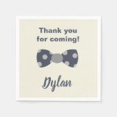 Mr. Onederful marine en grijs boog stropdas Servet (Voorkant)