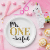 Mr ONEderful Paper Borden 9" Papieren Bordje (Feest)