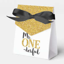 Mr. ONEderful Tent Favor Box