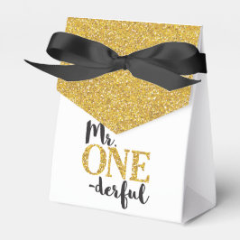Mr. ONEderful Tent Favor Box Bedankdoosjes
