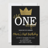 Mr.Onederful uitnodiging, jongen eerste verjaardag Kaart (Voorkant)