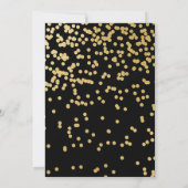 Mr Onederful Uitnodiging Zwart en Goud (Achterkant)