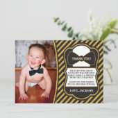 Mr ONEderful verjaardag bedankje Bedankkaart (Staand voorkant)