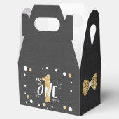 Mr. Onederful Verjaardagsgunst Box Bow Stropdas Zw Bedankdoosjes (Geopend)