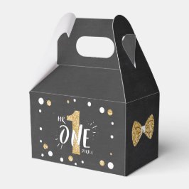 Mr. Onederful Verjaardagsgunst Box Bow Stropdas Zw Bedankdoosjes