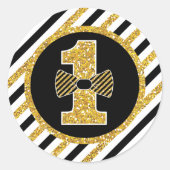 Mr. ONEderful Verjaardagsronde Stickers Labels (Voorkant)