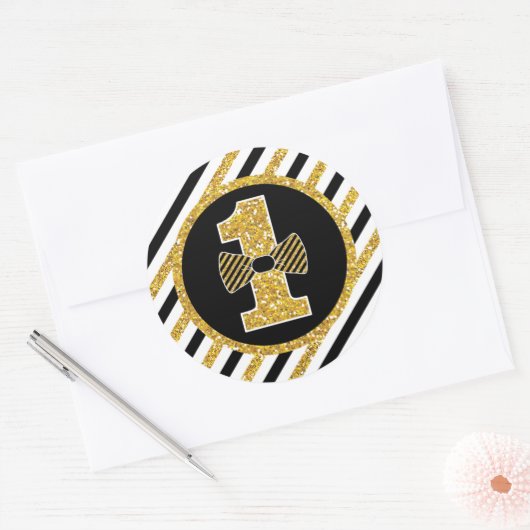 Mr. ONEderful Verjaardagsronde Stickers Labels (Envelop)