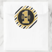 Mr. ONEderful Verjaardagsronde Stickers Labels (Tas)