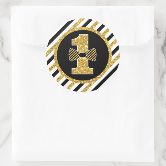 Mr. ONEderful Verjaardagsronde Stickers Labels (Tas)