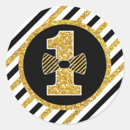 Mr. ONEderful Verjaardagsronde Stickers Labels