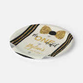 Mr Onederful zwart en gouden boog stropdas Papieren Bordje (Gekanteld)