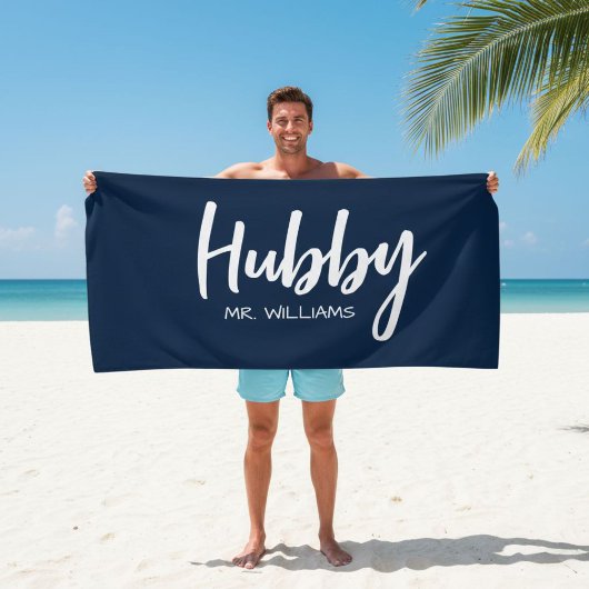 Mr or Mrs Beach Personalized Beach Towels Strandlaken