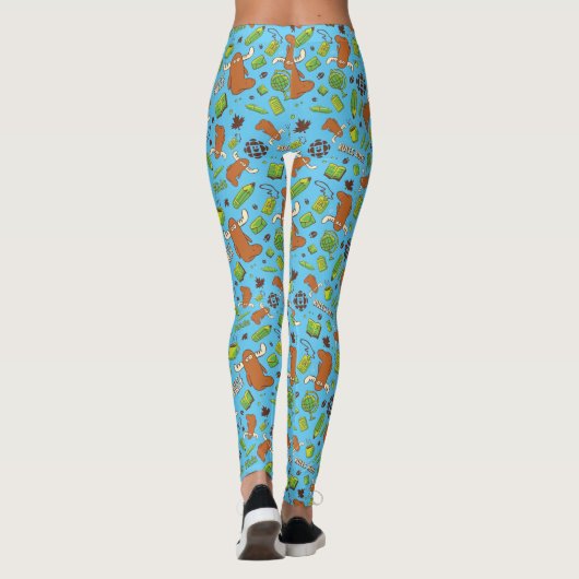 Mr Orlando Pattern Volwassen Leggings (Achterkant)