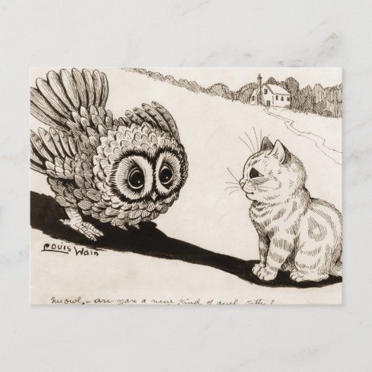 Mr Owl - Bent u een nieuw soort van oplichterij, K Briefkaart (Voorkant)