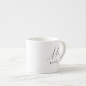 Mr Pas getrouwd Elegant Script Espresso Kop (Voorkant rechts)