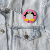 Mr. Penguin...Yippee!! Ronde Button 5,7 Cm (In situ)