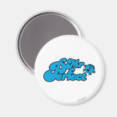 Mr Perfect | Grote blauwe letters Magneet (Voorkant / Achterkant)