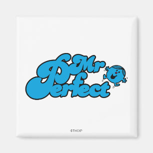 Mr Perfect Grote blauwe letters Magneet