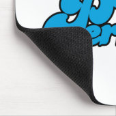 Mr Perfect | Grote blauwe letters Muismat (Hoek)