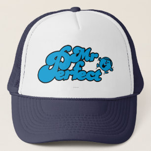 Mr Perfect Grote blauwe letters Trucker Pet