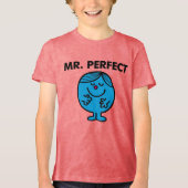 Mr. Perfect | Quietly Content Tri-Blend Shirt (Voorkant)