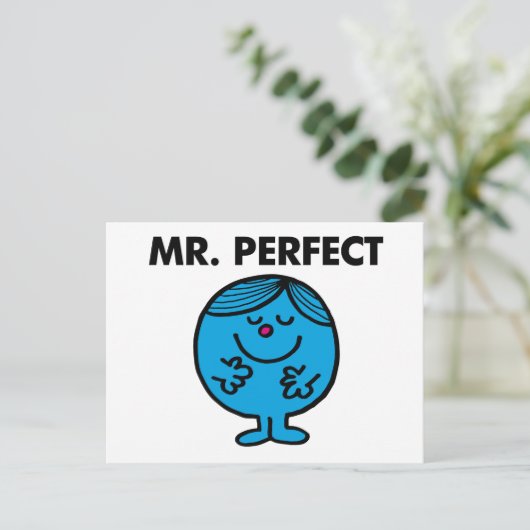 Mr Perfect | stille inhoud Briefkaart (Staand voorkant)