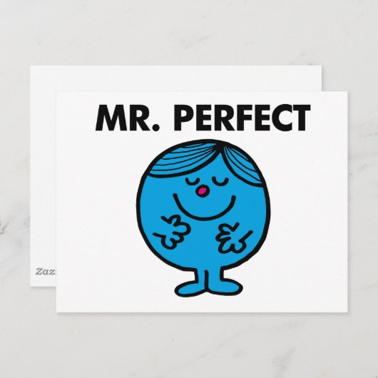 Mr Perfect | stille inhoud Briefkaart (Voorkant / Achterkant)