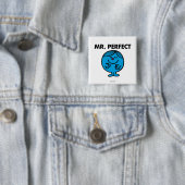 Mr Perfect | stille inhoud Vierkante Button 5,1 Cm (In situ)