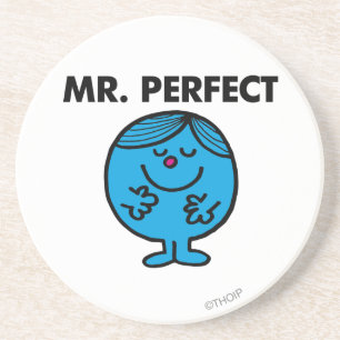 Mr Perfect   stille inhoud Zandsteen Onderzetter