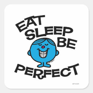 Mr. Perfect's plan voor het leven Vierkante Sticker