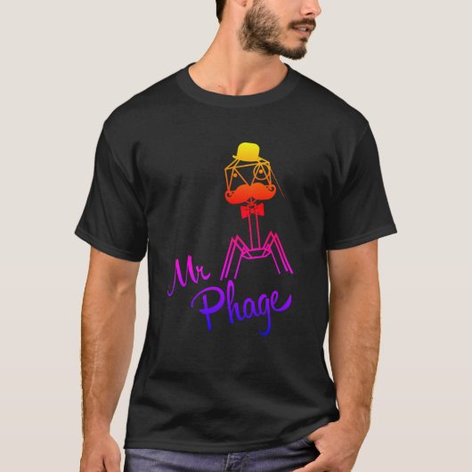 Mr Phage Vintage  virus T-shirt (Voorkant)