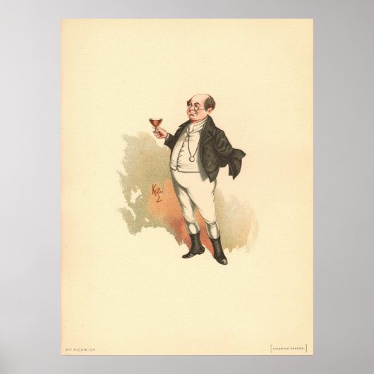 Mr. Pickwick by Kyd, Dickens' The Pickwick Papers Poster (Voorkant)
