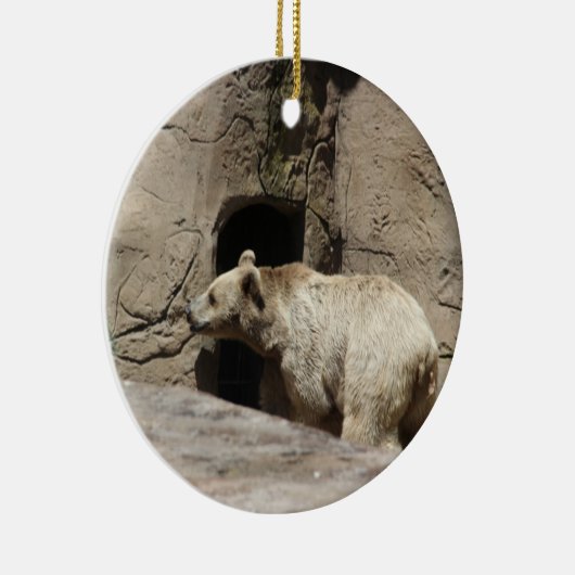 Mr Polar Beer Orniment Keramisch Ornament (Rechts)