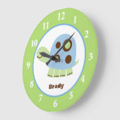 Mr. Pond Turtle Custom Wall Clock Grote Klok (Hoek)