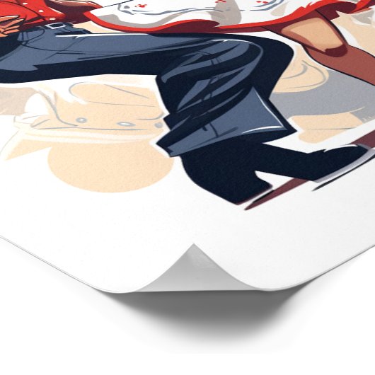 Mr Popeye & zijn vrouw Poster (Hoek)