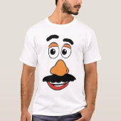 Mr Potato Funny Cartoon Face  T-shirt (Voorkant)