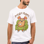 Mr. Potato Puppy T-shirt voor mannen (Voorkant)