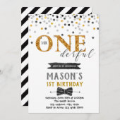 Mr. prachtige verjaardagsuitnodiging kaart (Voorkant / Achterkant)