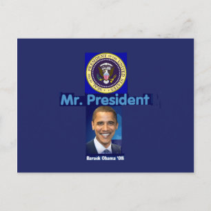 MR PRESIDENT Briefkaart