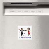 Mr. President en First Lady Obama Magneet (Insitu (Vaatwasser))