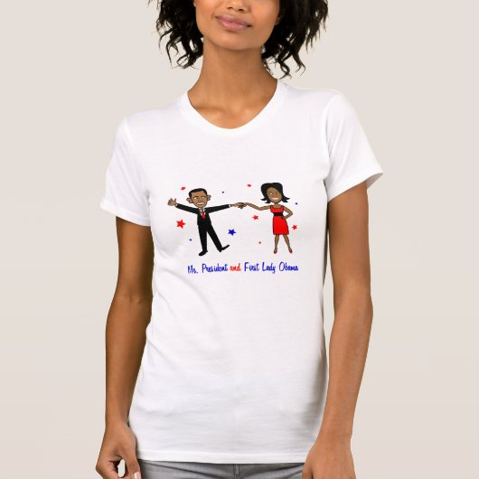 Mr. President en First Lady Obama T-shirt (Voorkant)