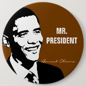 MR.PRESIDENT RONDE BUTTON 6,0 CM (Voorkant)