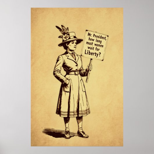 Mr President  Suffragette Art Poster (Voorkant)
