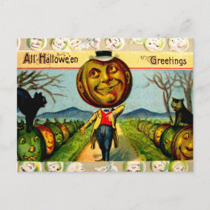 Mr. Pumpkin ( Halloween Kaart) Briefkaart