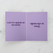 Mr. Pumpkin's magische Halloween (2) Feestdagen Kaart (Binnen)