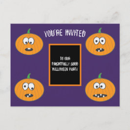 Mr Pun. Halloween Invite Card Uitnodiging Briefkaart