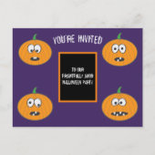 Mr Pun. Halloween Invite Card Uitnodiging Briefkaart (Voorkant)